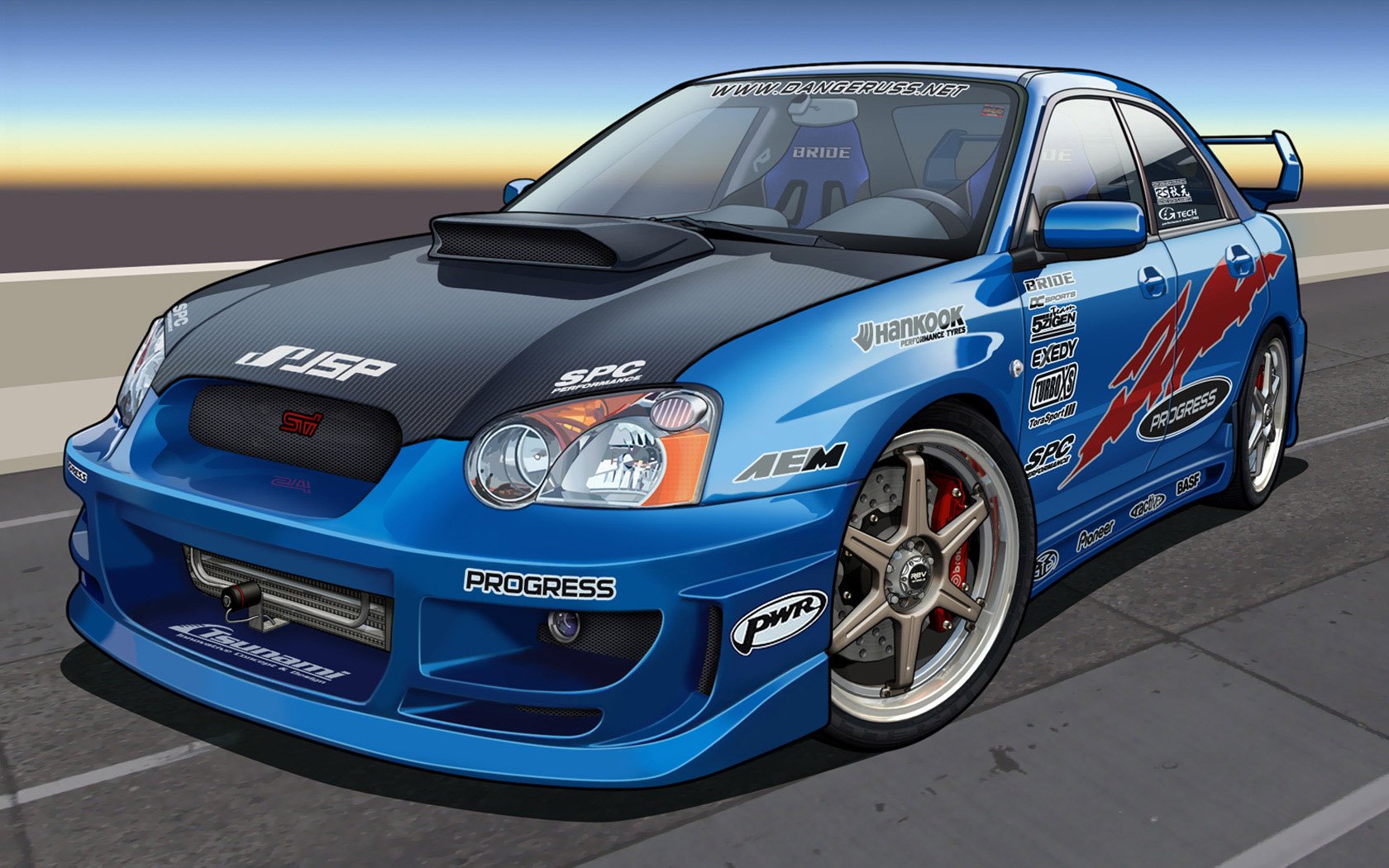 Рисунок subaru impreza wrx sti