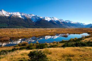 lakes, Reflection, Water, Nature, Landscapes, Grass, Mountains, Sky, Range, Peaks