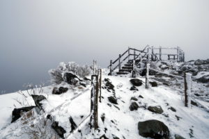 stairs, Nature, Landscapes, Winter, Snow, Architecture, Mountains, Hills, Stone, Rocks, Sky, Fence