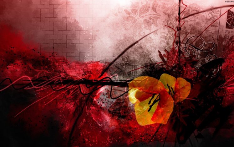 abstract, Flowers, Poppies HD Wallpaper Desktop Background