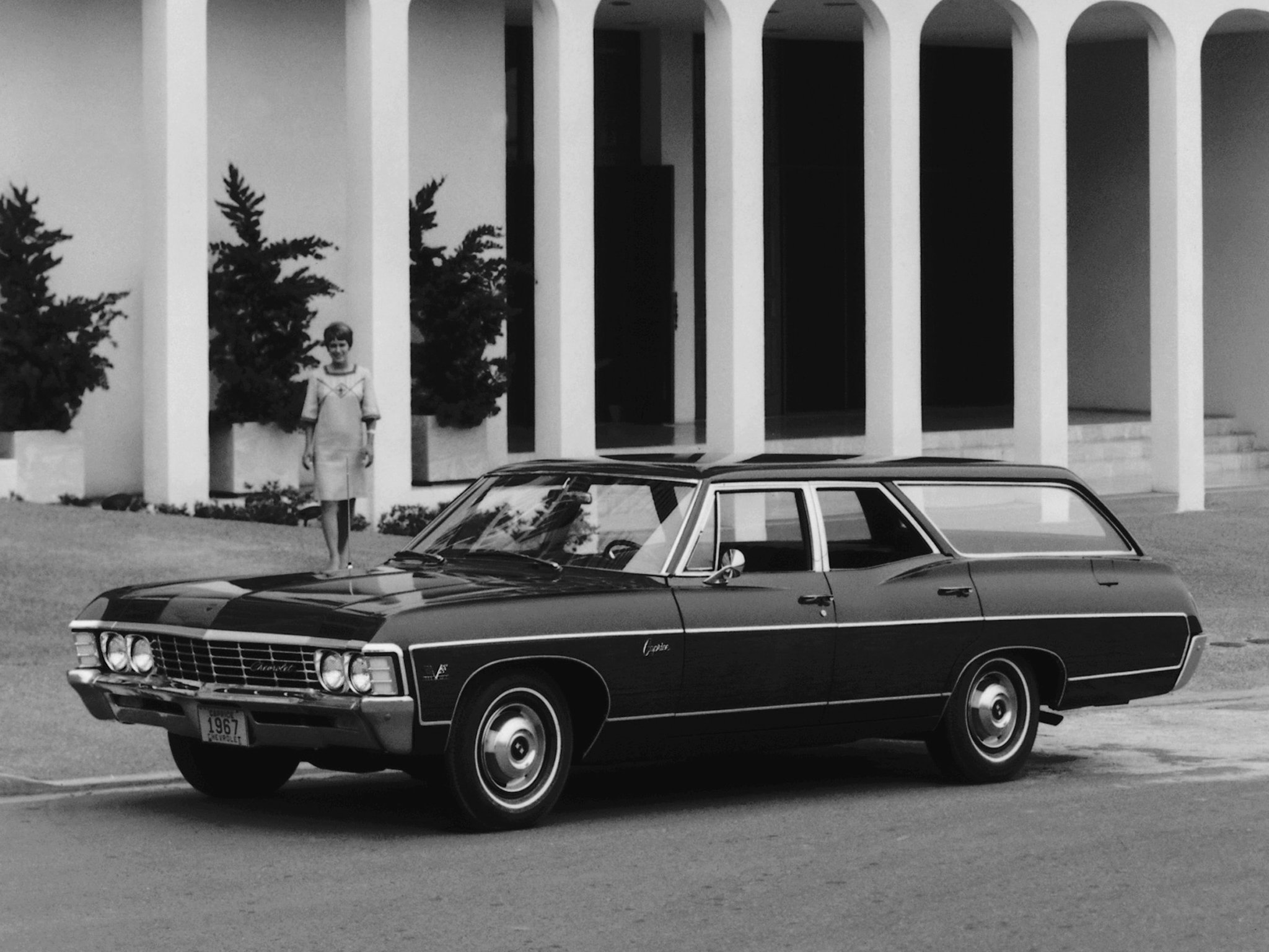 1967, Chevrolet, Caprice, Estate, Station, Wagon, Retro, Classic Wallpaper