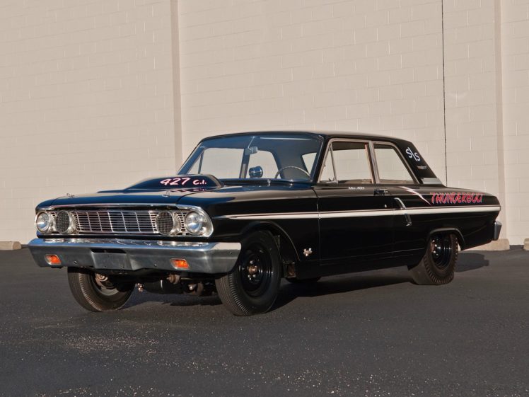 1964, Ford, Fairlane, Thunderbolt, V 8, Race, Racing, Drag, Hot, Rod, Rods HD Wallpaper Desktop Background