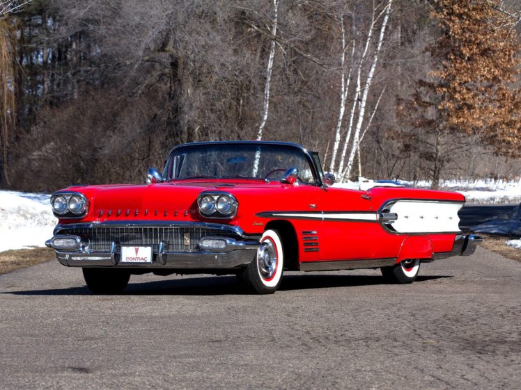 1958, Pontiac, Bonneville, Tri power, Convertible,  2567sd , Luxury, Retro HD Wallpaper Desktop Background
