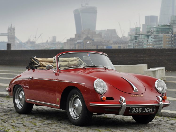 1960 62, Porsche, 356b, 1600, Super, Cabriolet, Reutter, Uk spec, 356, Retro HD Wallpaper Desktop Background