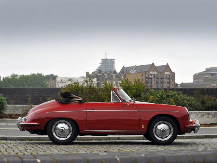 1960 62, Porsche, 356b, 1600, Super, Cabriolet, Reutter, Uk spec, 356, Retro HD Wallpaper Desktop Background