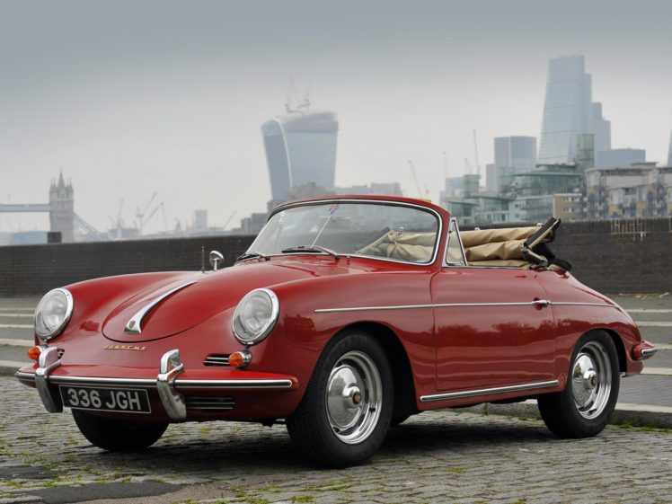 1960 62, Porsche, 356b, 1600, Super, Cabriolet, Reutter, Uk spec, 356, Retro, Hd HD Wallpaper Desktop Background