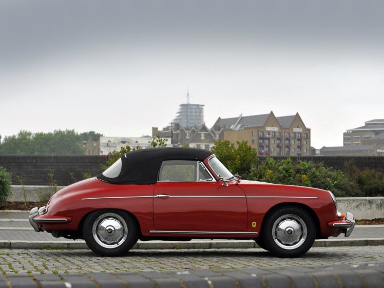 1960 62, Porsche, 356b, 1600, Super, Cabriolet, Reutter, Uk spec, 356, Retro HD Wallpaper Desktop Background