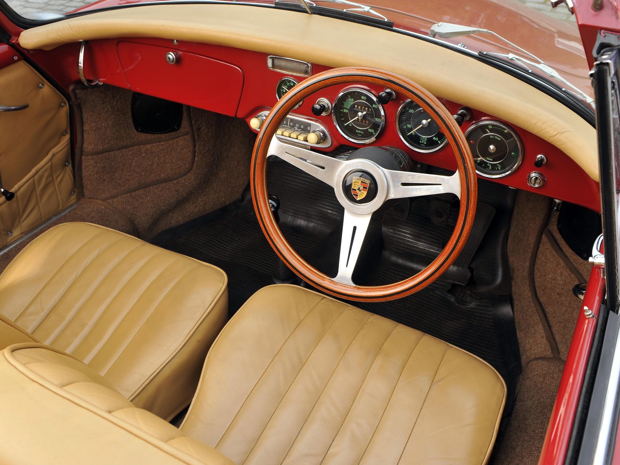 1960 62, Porsche, 356b, 1600, Super, Cabriolet, Reutter, Uk spec, 356, Retro Wallpaper