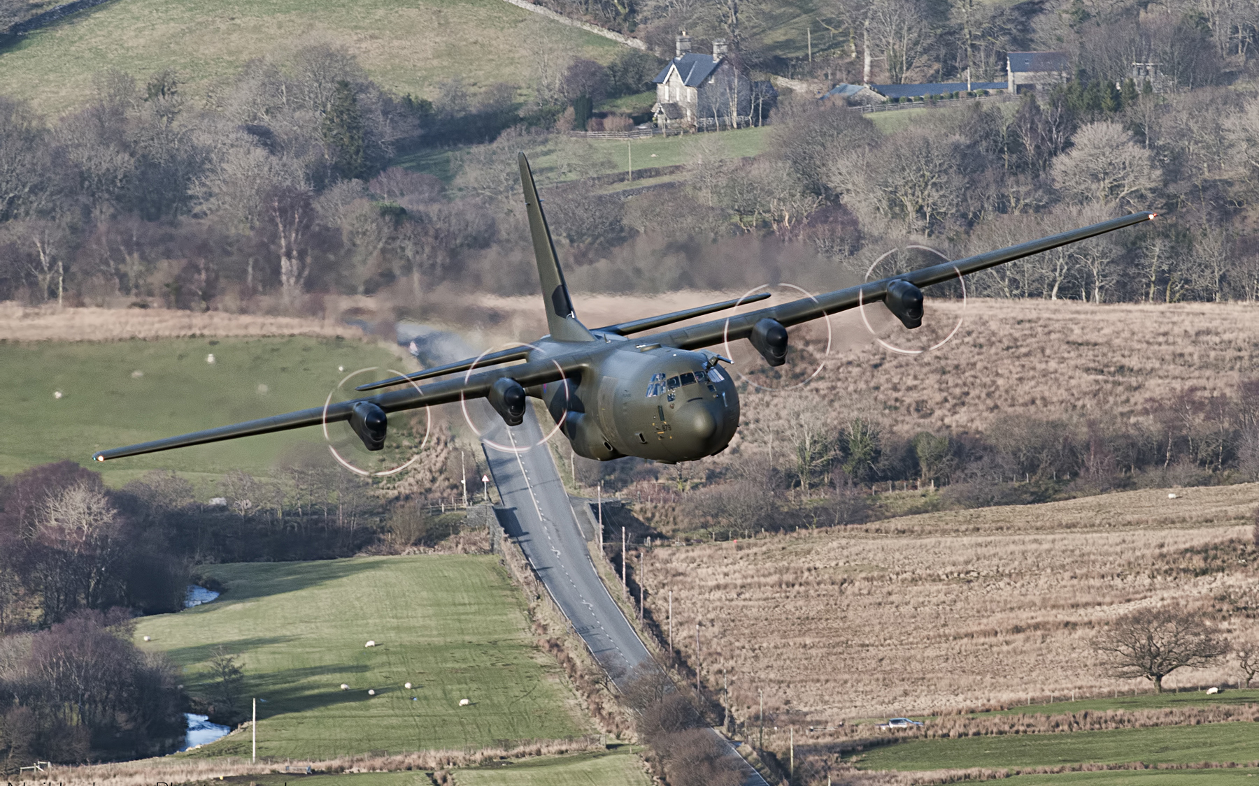 airplane, Plane, C 130, Air, Force, Military, Flight, Landscapes Wallpaper