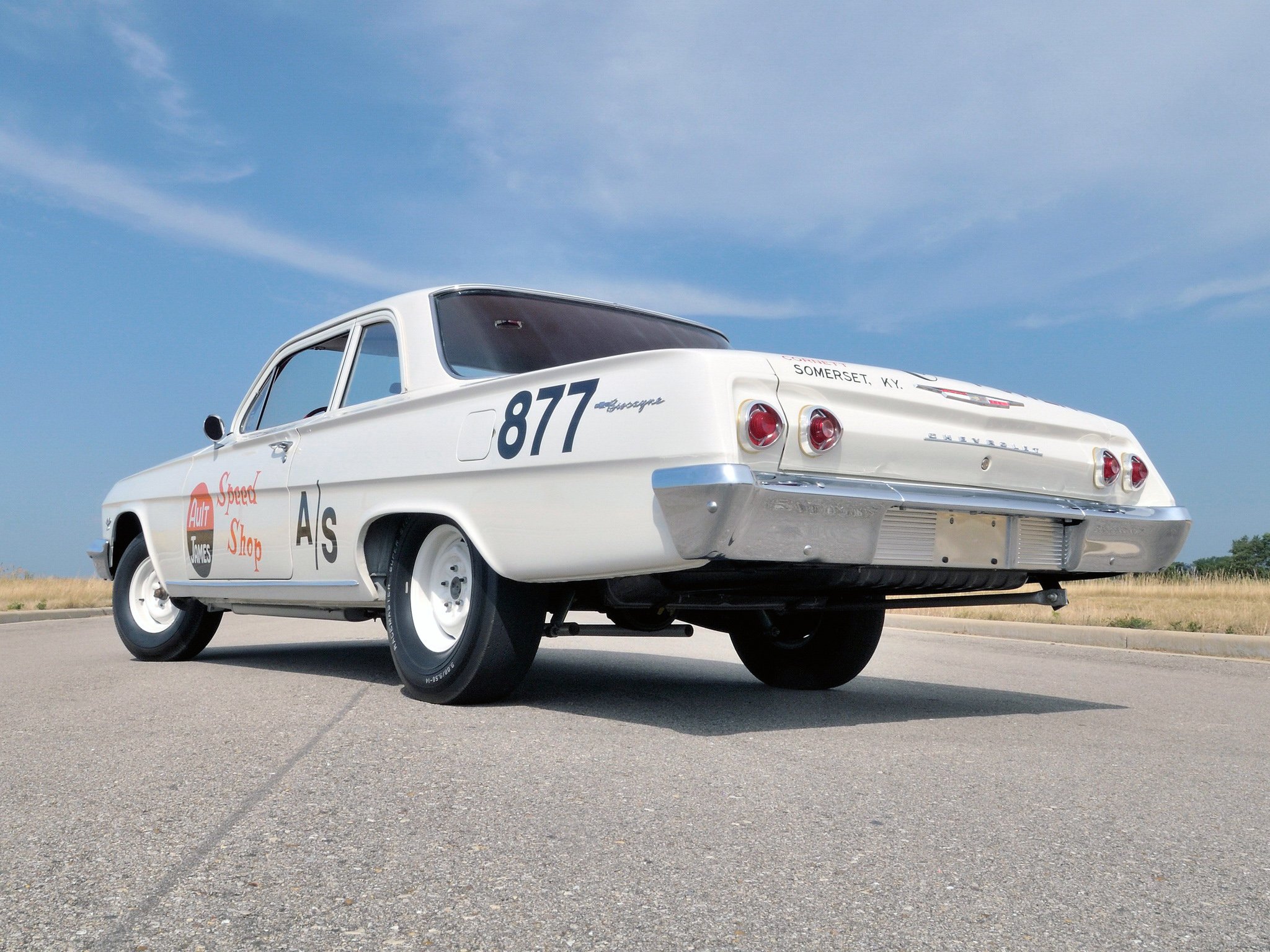 1962, Chevrolet, Biscayne, 409, 409hp, 2 door, Sedan, Race,  1211 , Drag, Racing, Hot, Rod, Rods, Muscle, Classic Wallpaper