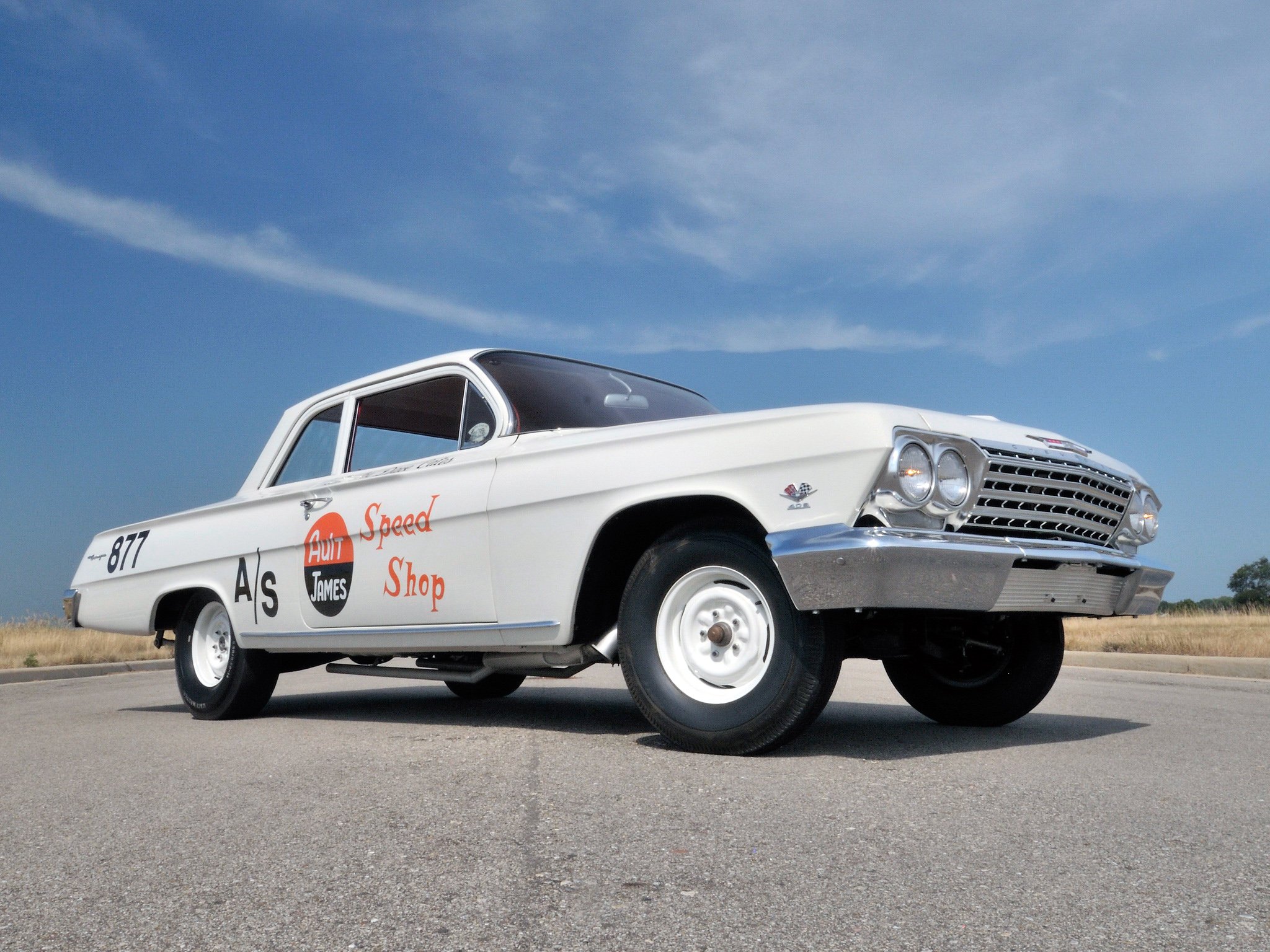 1962, Chevrolet, Biscayne, 409, 409hp, 2 door, Sedan, Race,  1211 , Drag, Racing, Hot, Rod, Rods, Muscle, Classic Wallpaper