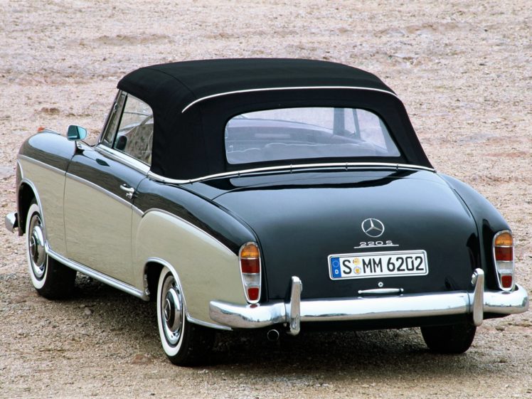 1956 59, Mercedes, Benz, 220s, Cabrio,  w180 ii , Luxury, Retro HD Wallpaper Desktop Background