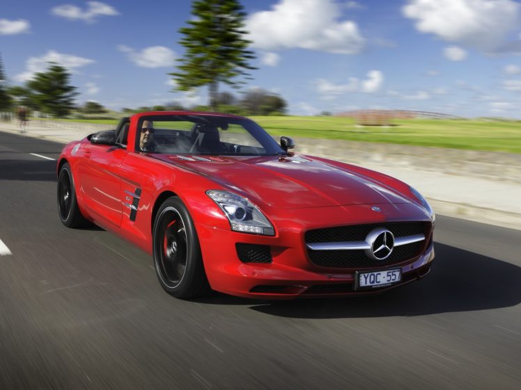 2011, Mercedes, Benz, Sls63, Amg, Roadster, Au spec,  r197 , Sls, Supercar HD Wallpaper Desktop Background