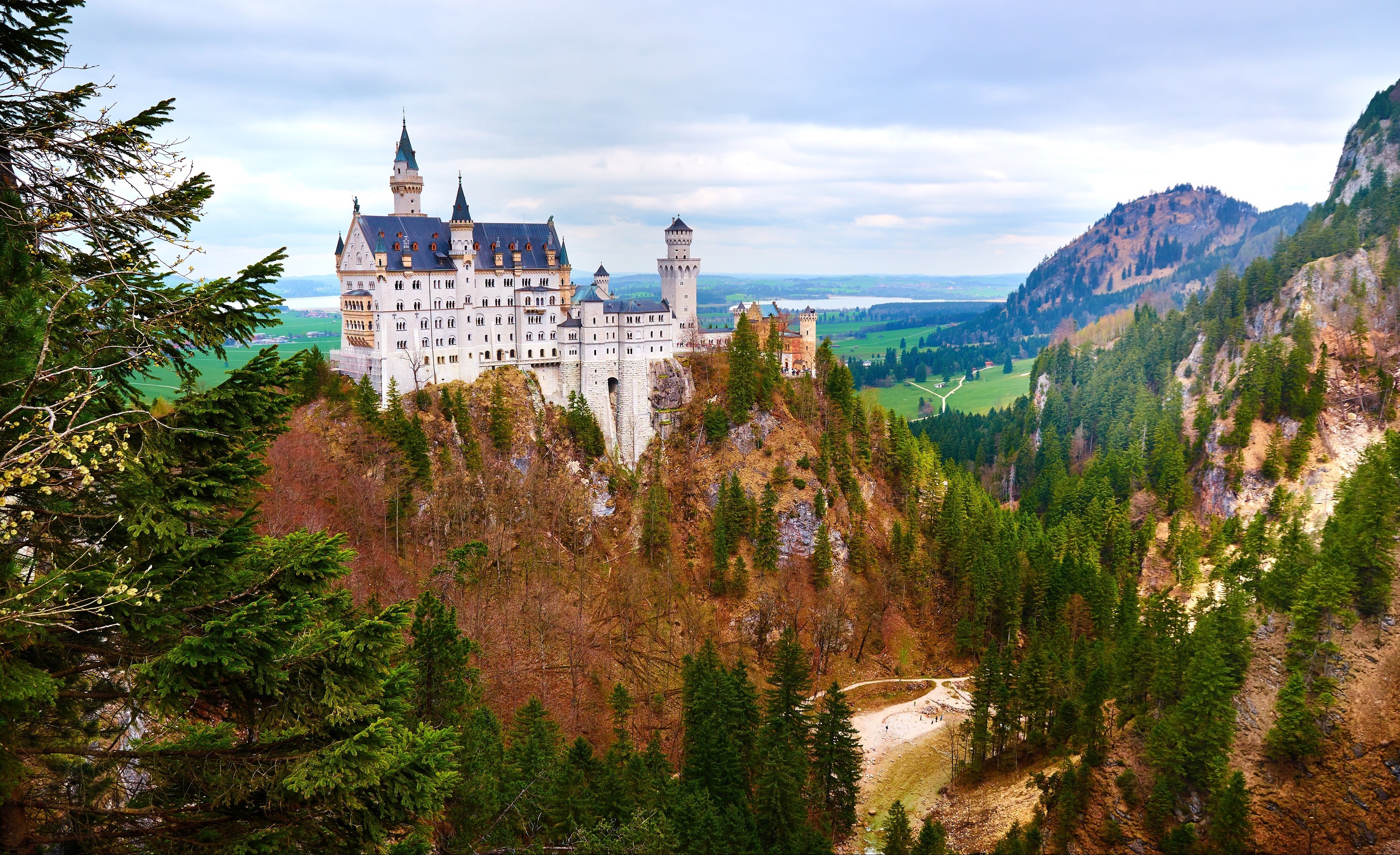 bavaria, Germany, Rock, Forest, Oseny, Zamok, Landscape, Castle Wallpaper