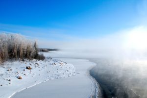 frost, Lake, Snow, Winter