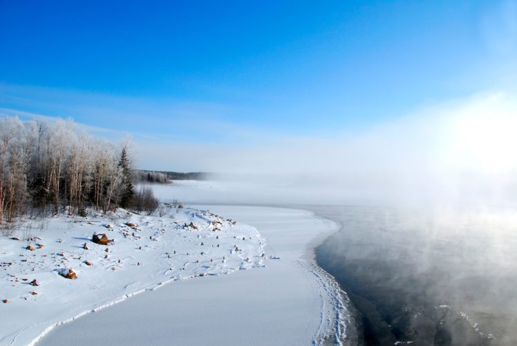 frost, Lake, Snow, Winter HD Wallpaper Desktop Background