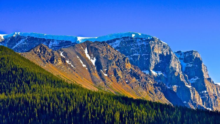 mountains, Trees, Landscape, National, Park, Canada HD Wallpaper Desktop Background