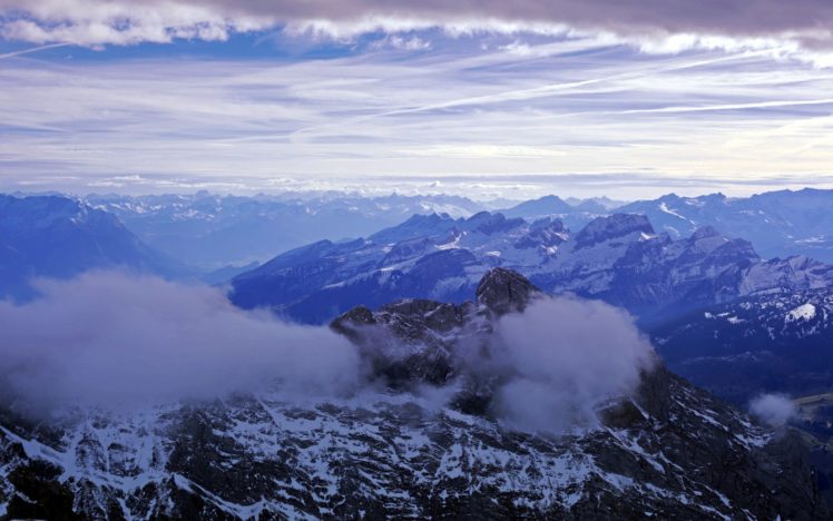 sky, Mountains, Landscape HD Wallpaper Desktop Background