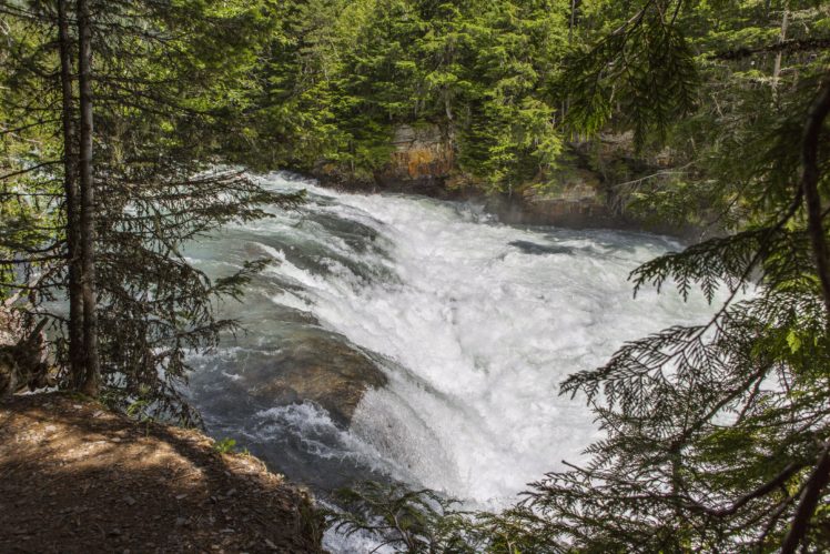 usa, Parks, Rivers, Waterfalls, Glacier, Montana, Nature HD Wallpaper Desktop Background