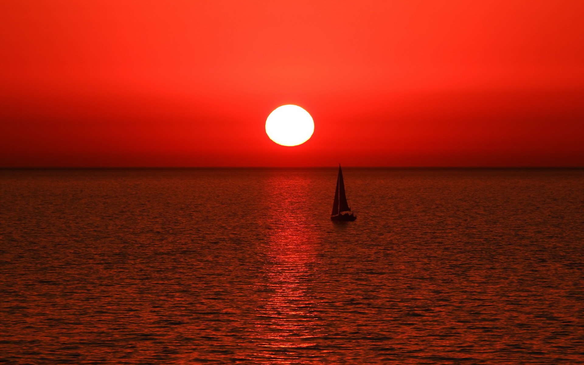sea, Aeyaey, Boat, Sail, Sunset, Landscape Wallpaper