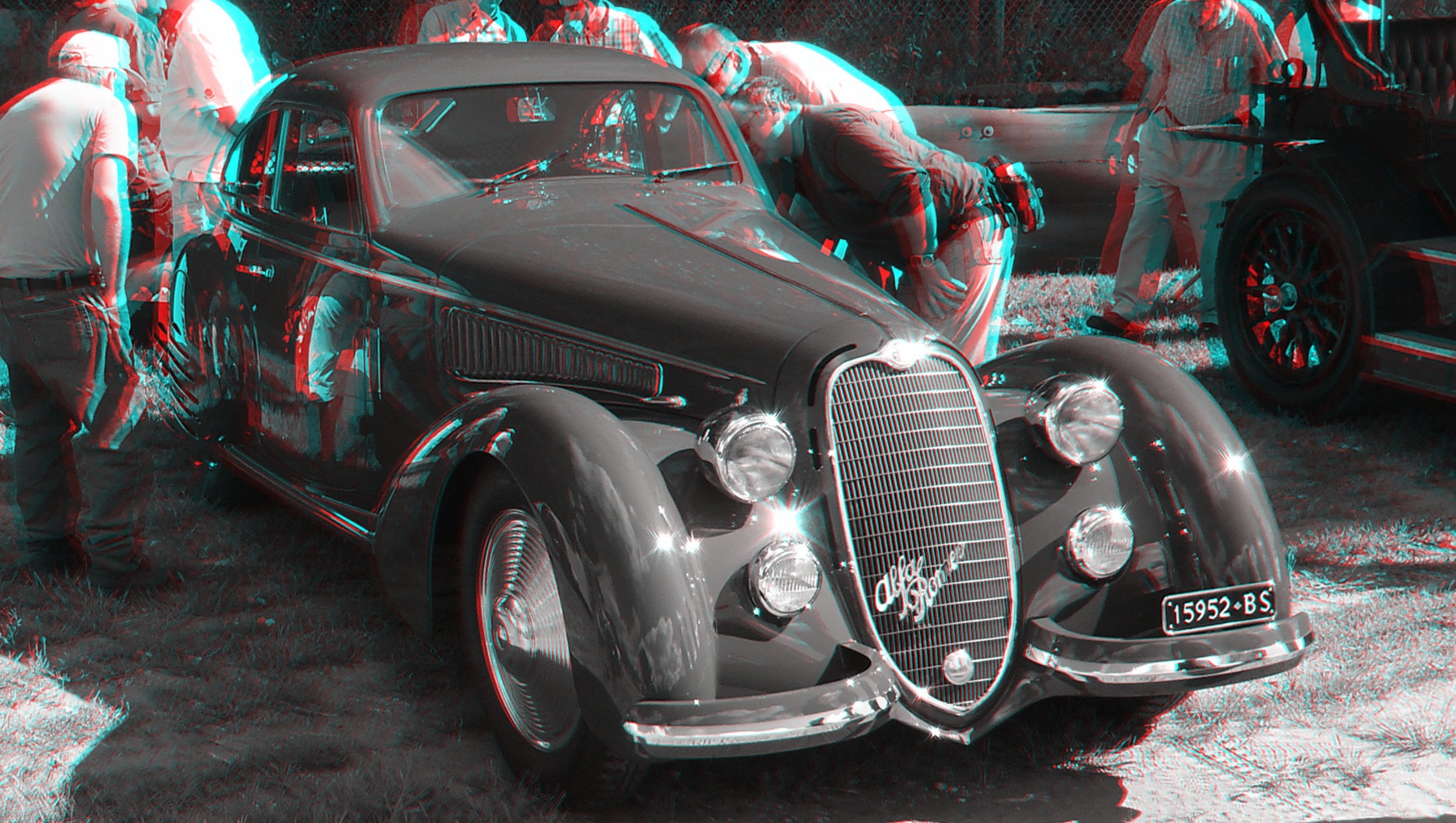 3d, Anaglyph, Glasses, Vintage, Cars Wallpaper