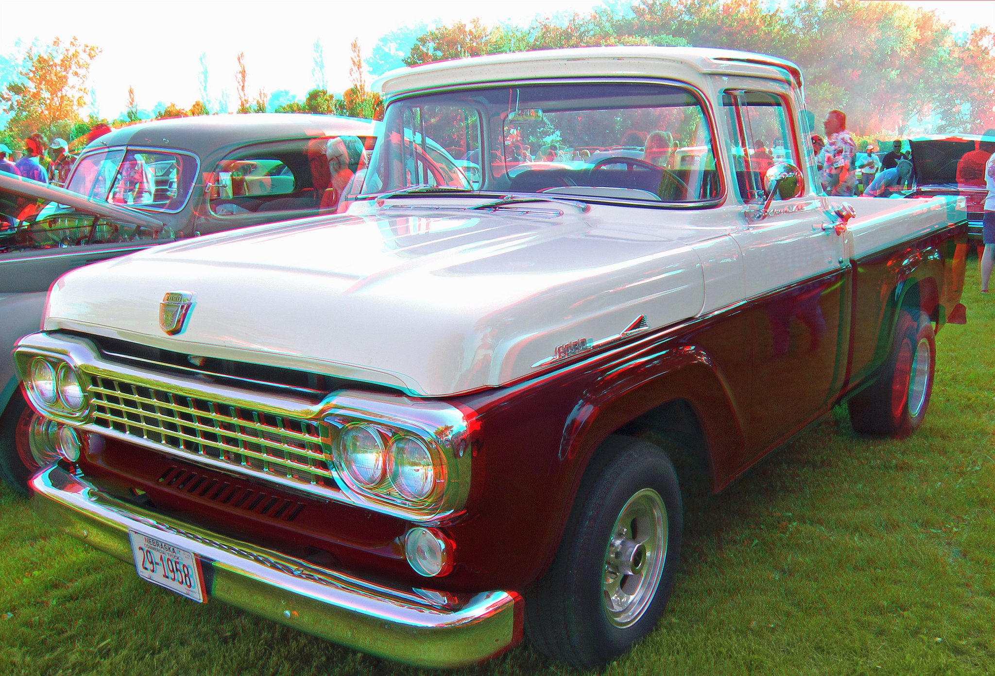3d, Anaglyph, Glasses, Vintage, Cars Wallpaper