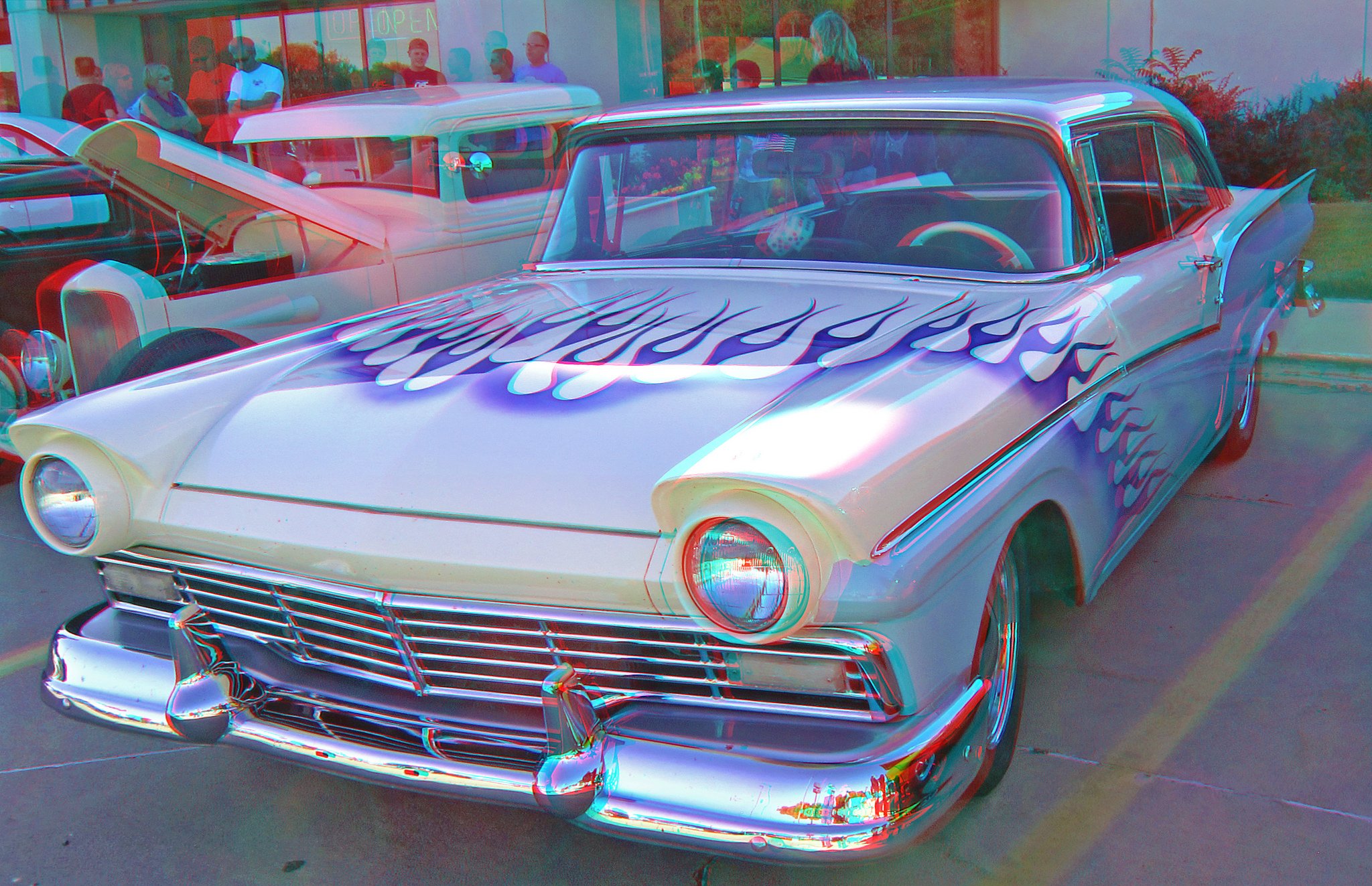 3d, Anaglyph, Glasses, Vintage, Cars Wallpaper