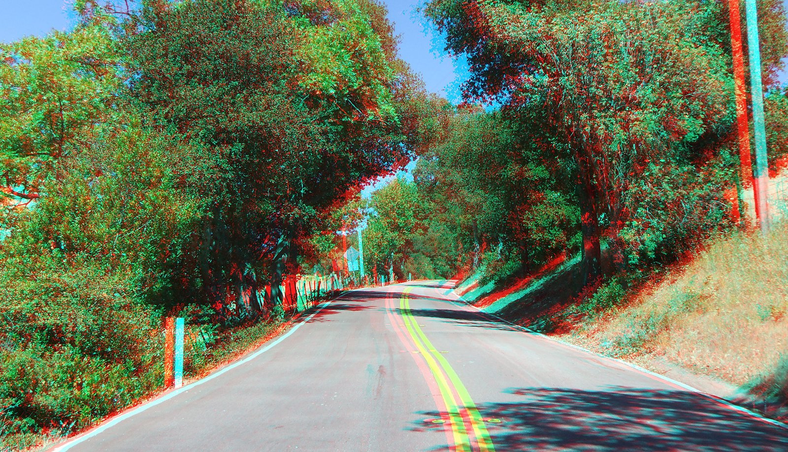 anaglyph, Cars, Glasses, Nature Wallpaper