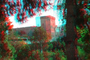anaglyph, Cars, Glasses, Nature