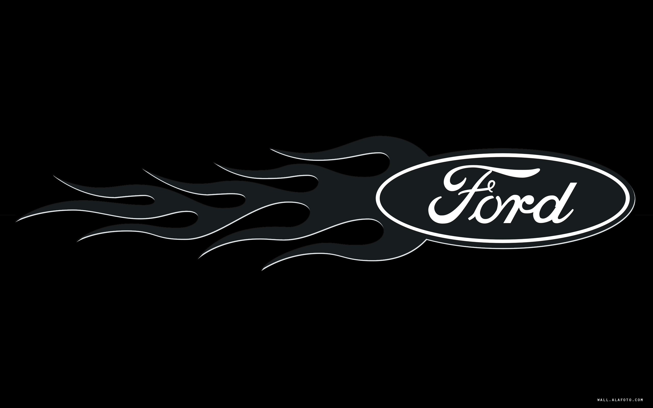 Значок Форд на черном фоне