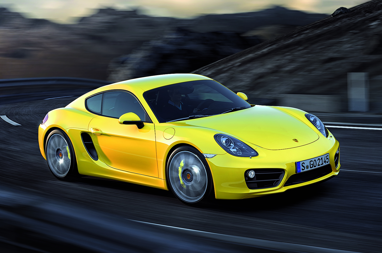 2013, Porsche, Cayman, Sportcar, Yellow, Roads Wallpaper