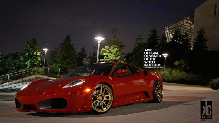 adv1, Wheels, Ferrari, F430, Tuning, Red HD Wallpaper Desktop Background
