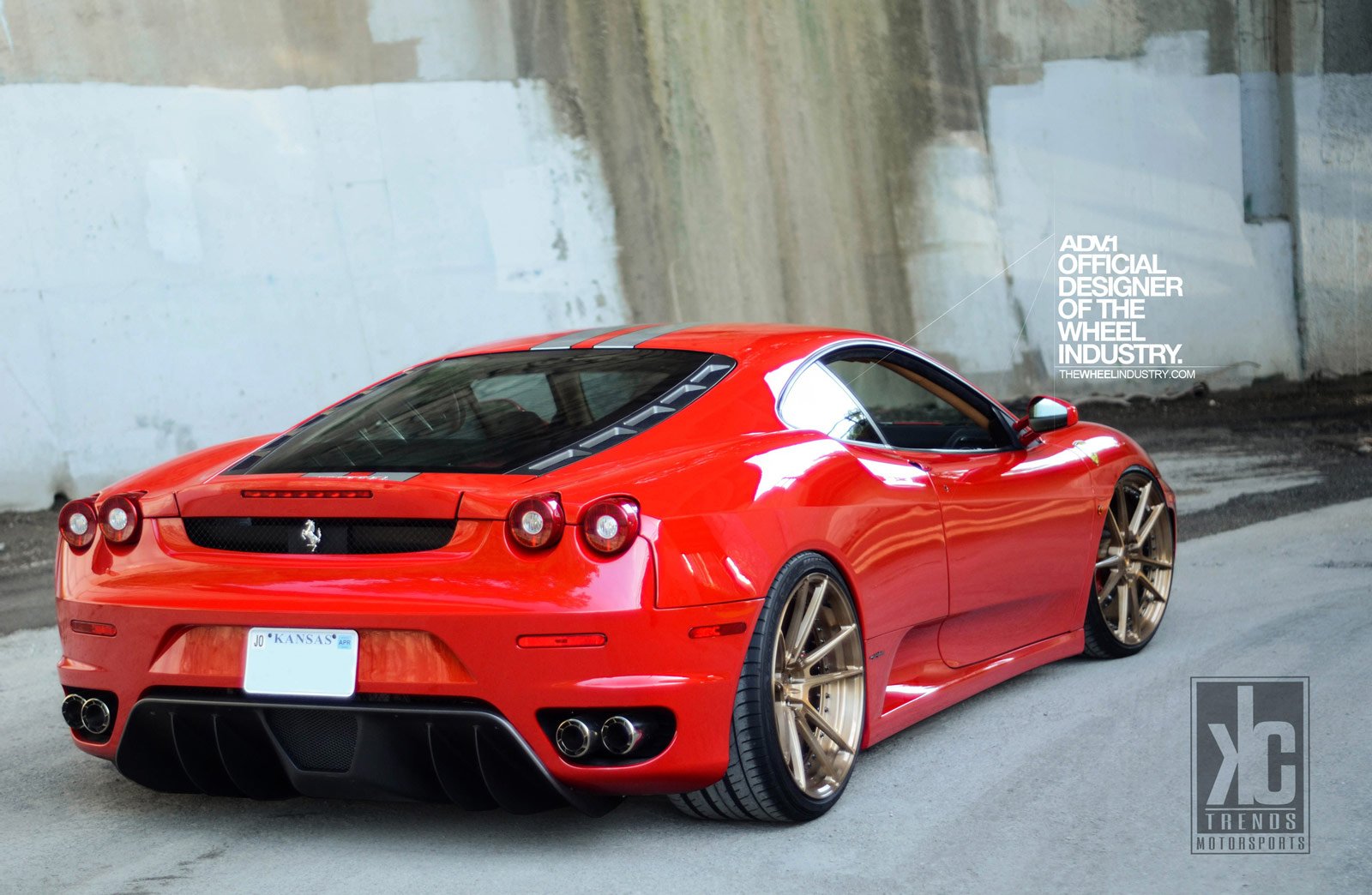 adv1, Wheels, Ferrari, F430, Tuning, Red Wallpaper