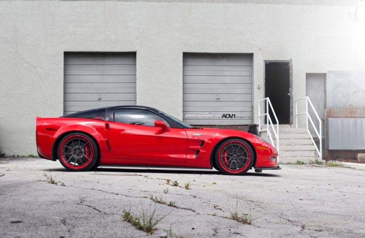 adv1, Wheels, Corvette, Zr1, Tuning, Red HD Wallpaper Desktop Background