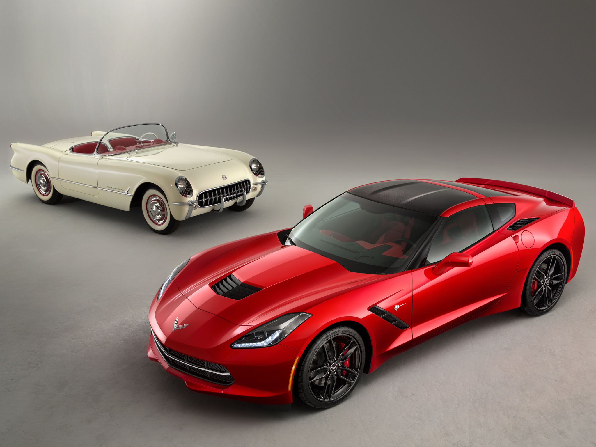 2014, Chevrolet, Corvette, Supercar, Red Wallpaper