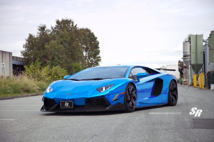 pur, Wheels, Lamborghini, Aventador, Coupe, Tuning, Blue, Bleue HD Wallpaper Desktop Background