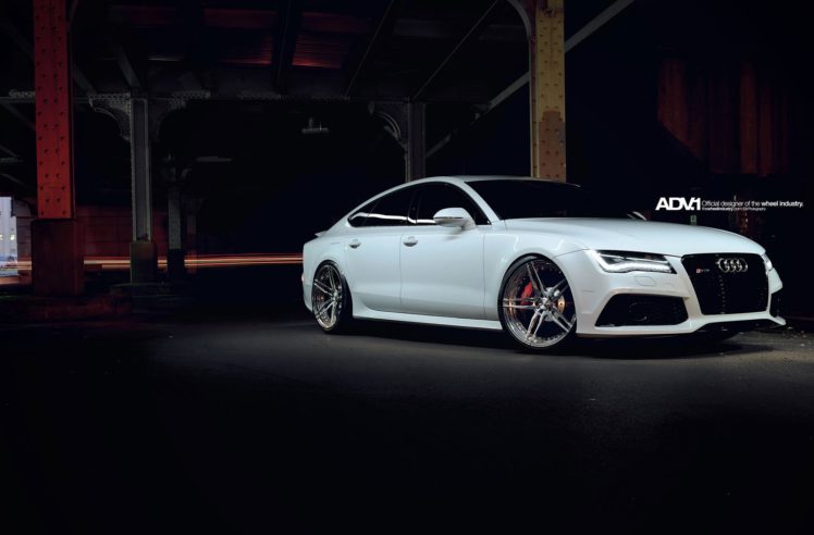 adv1, Wheels, Audi, Rs7, Coupe, Tuning, White HD Wallpaper Desktop Background