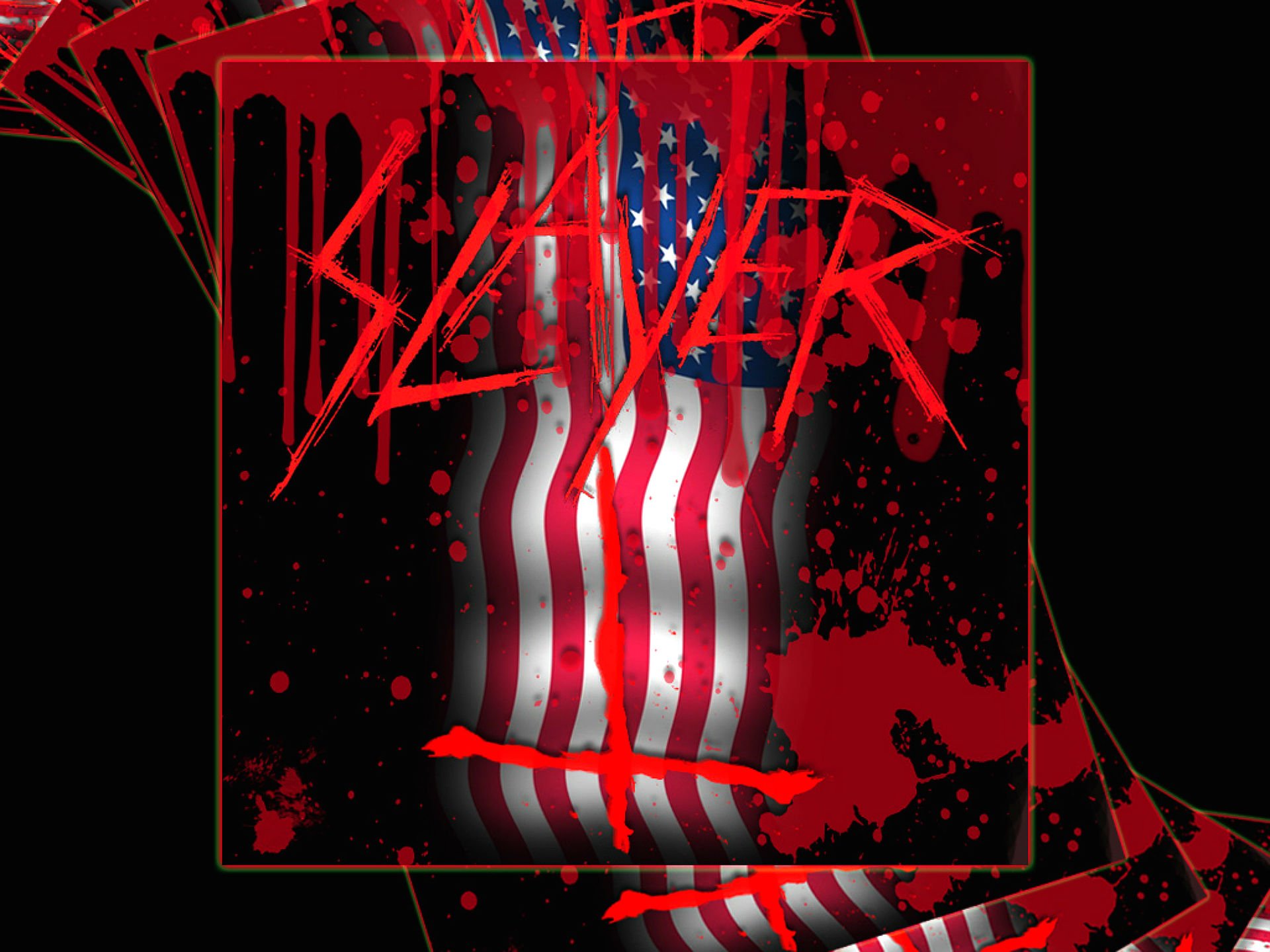 slayer, Death, Metal, Heavy, Thrash, Blood, Flag Wallpapers HD / Desktop an...