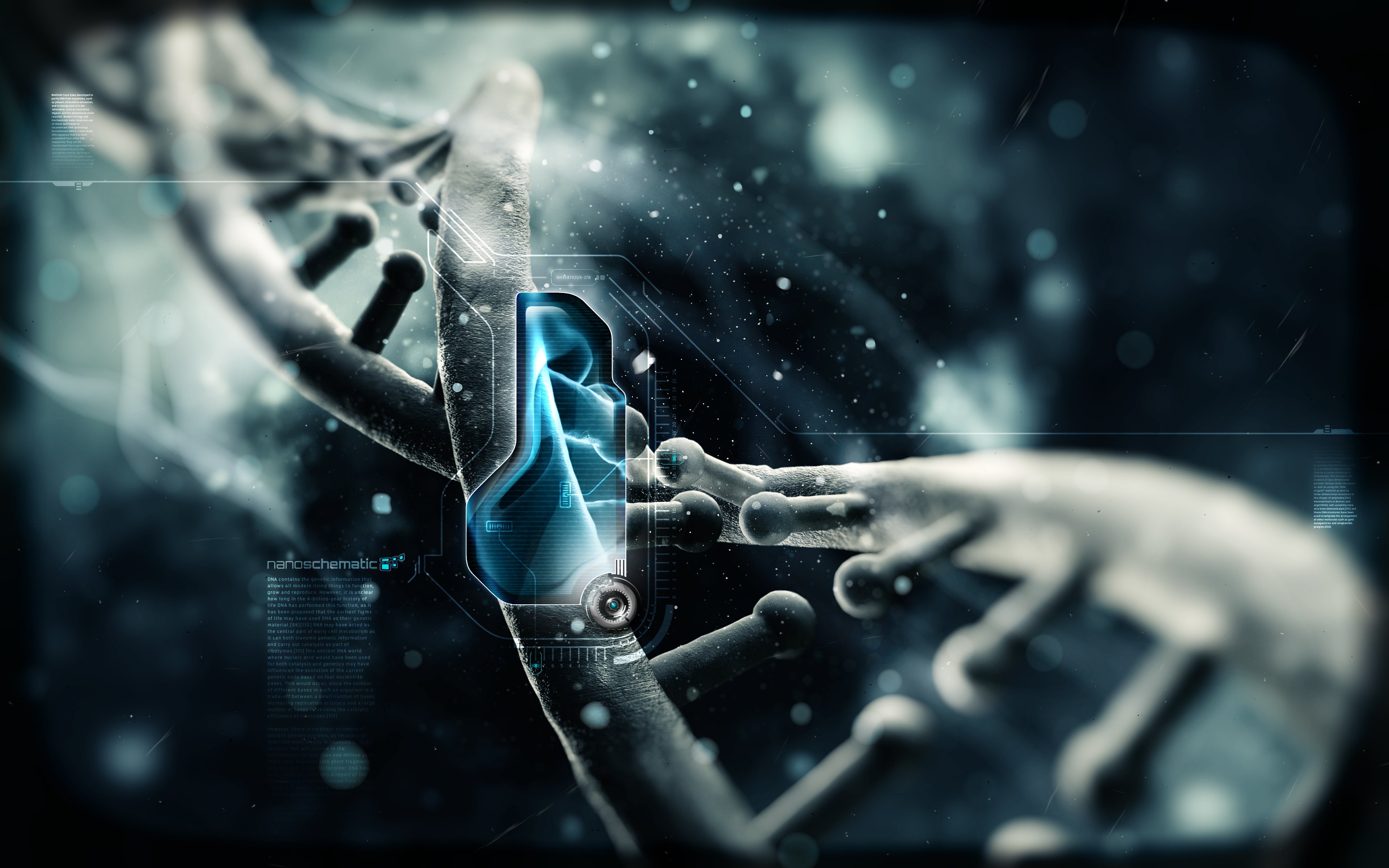 dna, 3 d, Structure, Molecule, Pattern, Abstraction, Genetic, Psychedelic Wallpaper