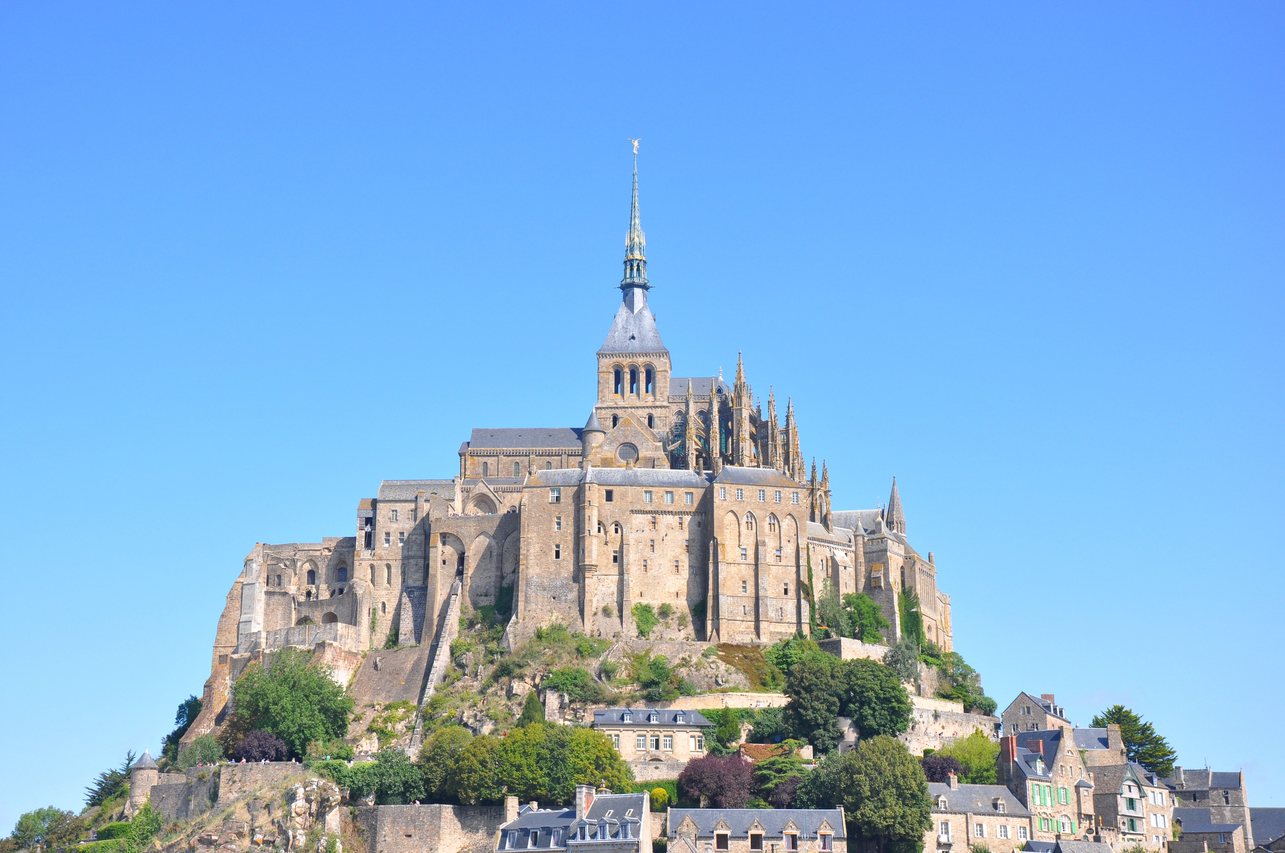le, Mont, Saint michel, Castle, French, France, Saint, Michel, Monastery, Church, Abbey, Cathedral Wallpaper