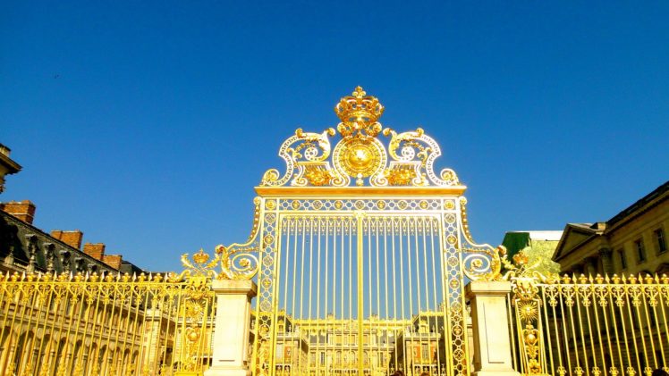 chateau, De, Versailles, Palace, France, French, Building, Fence, Gate HD Wallpaper Desktop Background