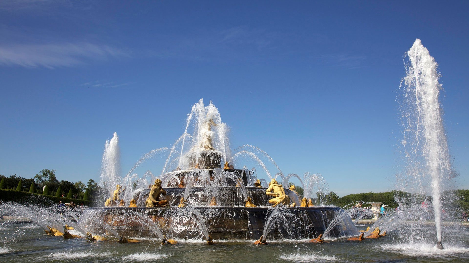 chateau, De, Versailles, Palace, France, French, Building, Fountain Wallpaper