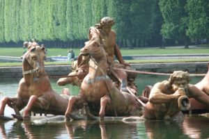 chateau, De, Versailles, Palace, France, French, Building, Fountain