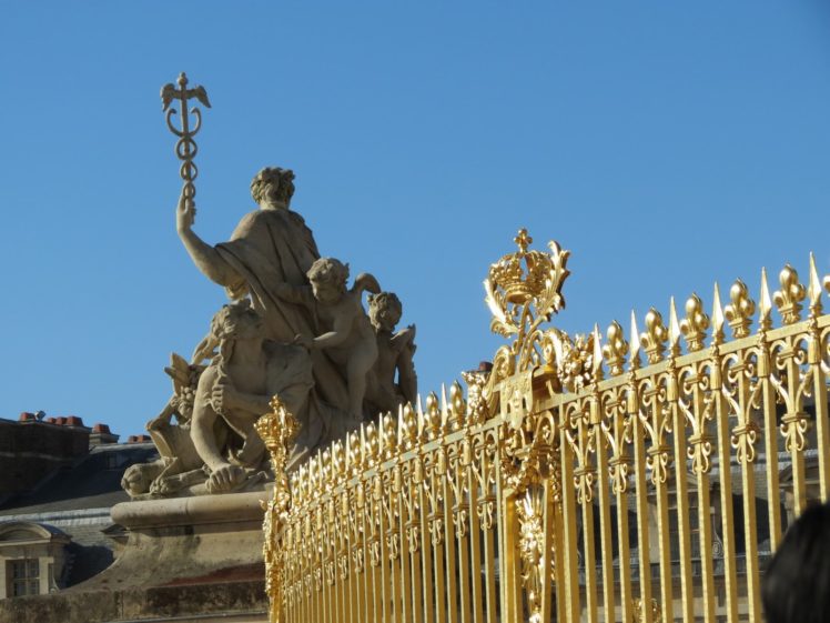 chateau, De, Versailles, Palace, France, French, Building, Fence, Statue HD Wallpaper Desktop Background