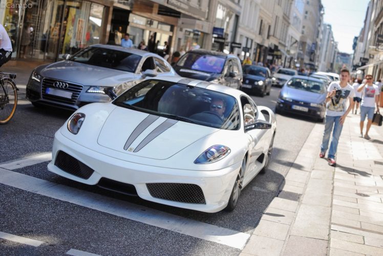 f430, Ferrari, Scuderia, Supercar, White, Coupe, Italia HD Wallpaper Desktop Background