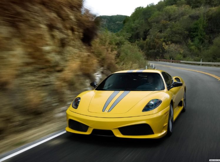 jaune, Yellow, Coupe, F430, Ferrari, Italia, Scuderia, Supercar HD Wallpaper Desktop Background