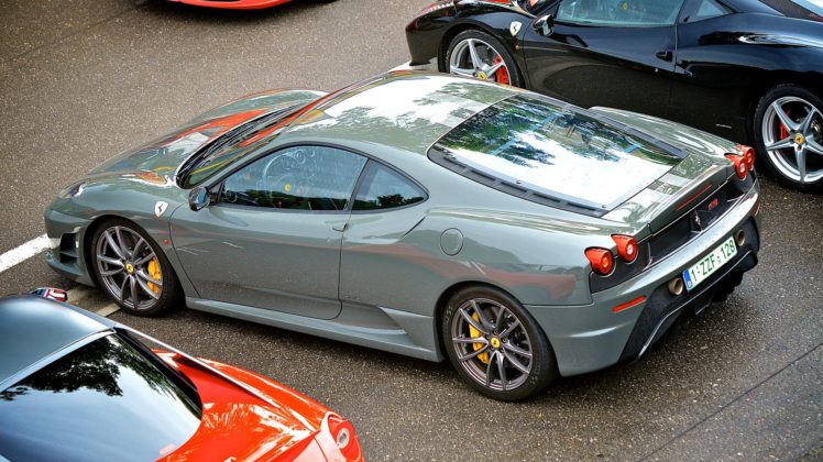 coupe, F430, Ferrari, Italia, Gris, Scuderia, Supercar HD Wallpaper Desktop Background