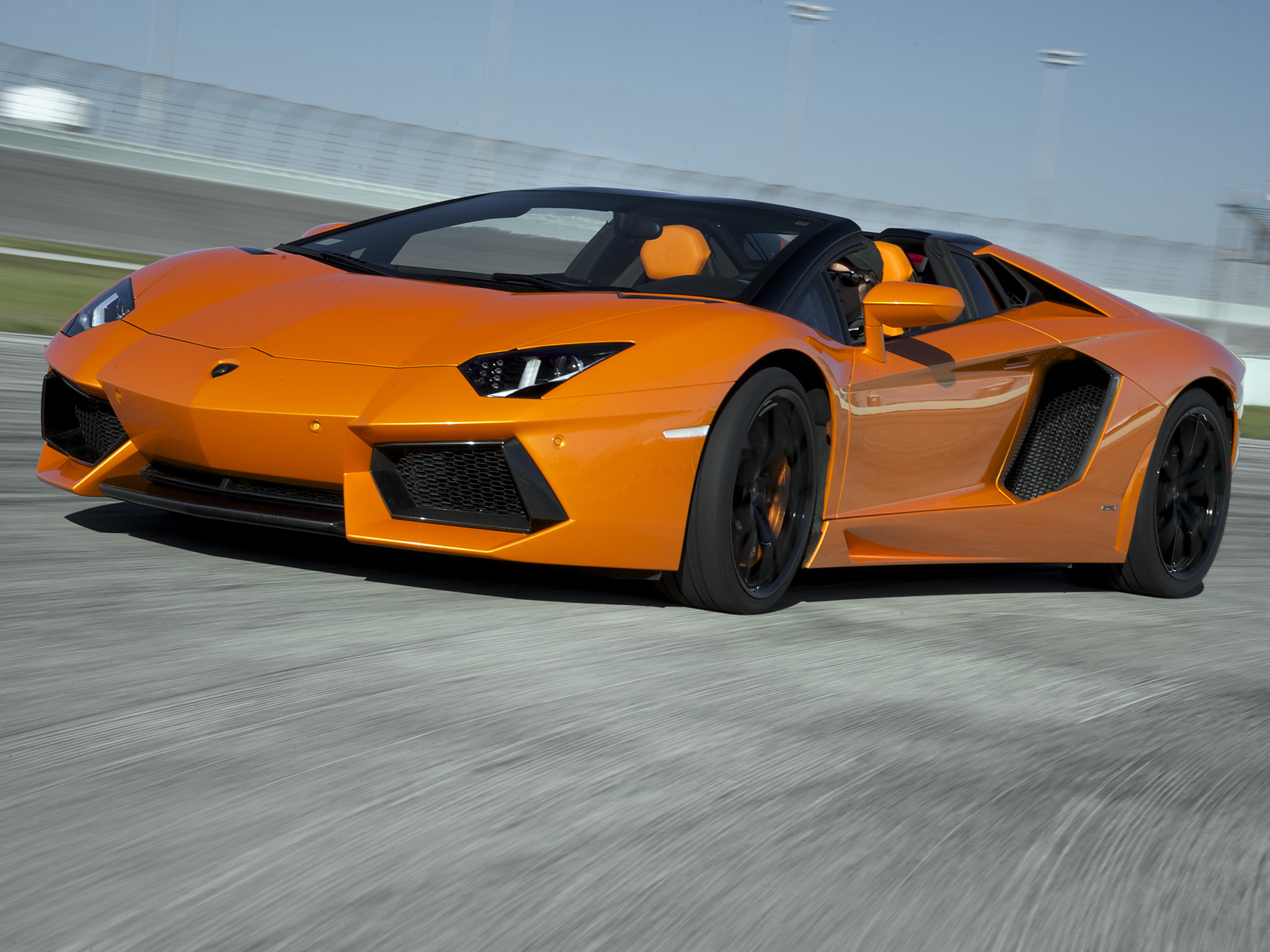 2014, Lamborghini, Aventador, Lp700 4, Roadster, Supercar, Orange Wallpaper