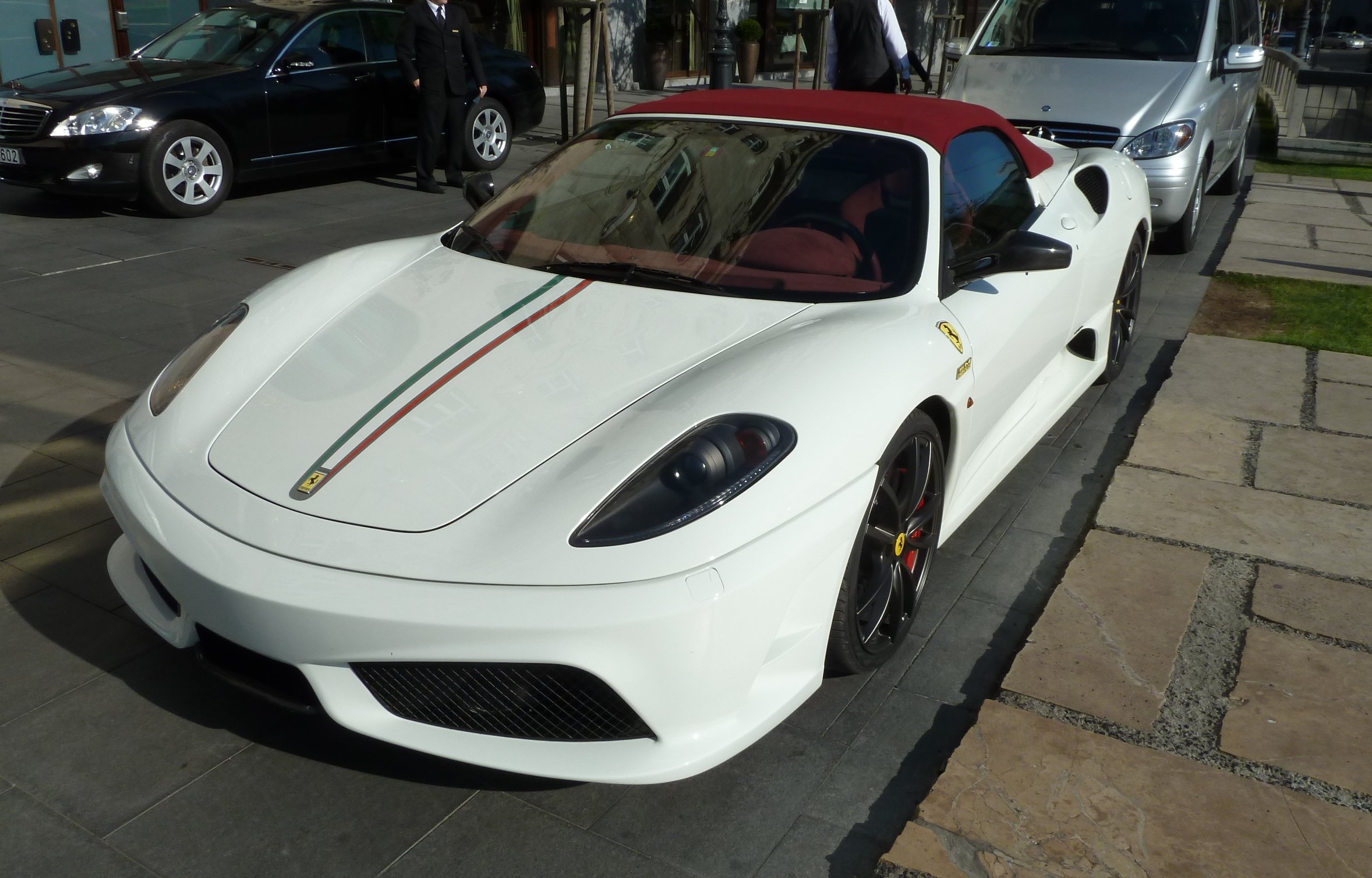 16m, 2009, Ferrari, Scuderia, Spider, Supercar, Supercars, White, Blanc, Blanco Wallpaper