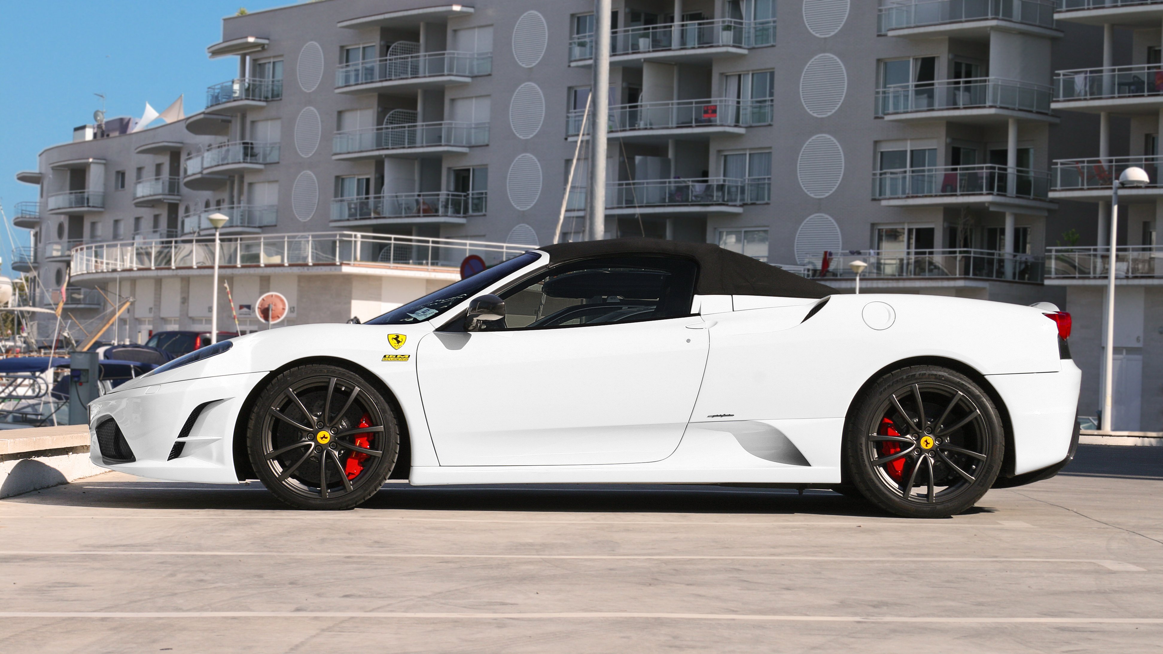 16m, 2009, Ferrari, Scuderia, Spider, Supercar, Supercars, White, Blanc, Blanco Wallpaper